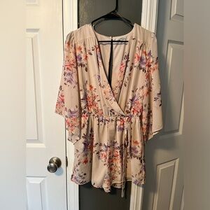 Charlotte Russe floral romper